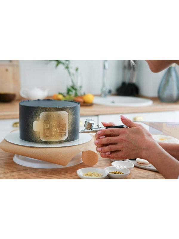 Кондитерский аэрограф для декорирования HD-130, диаметр сопла 0,3 мм