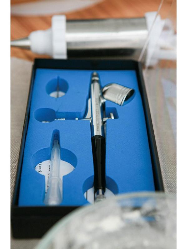 Кондитерский аэрограф для декорирования HD-130, диаметр сопла 0,3 мм