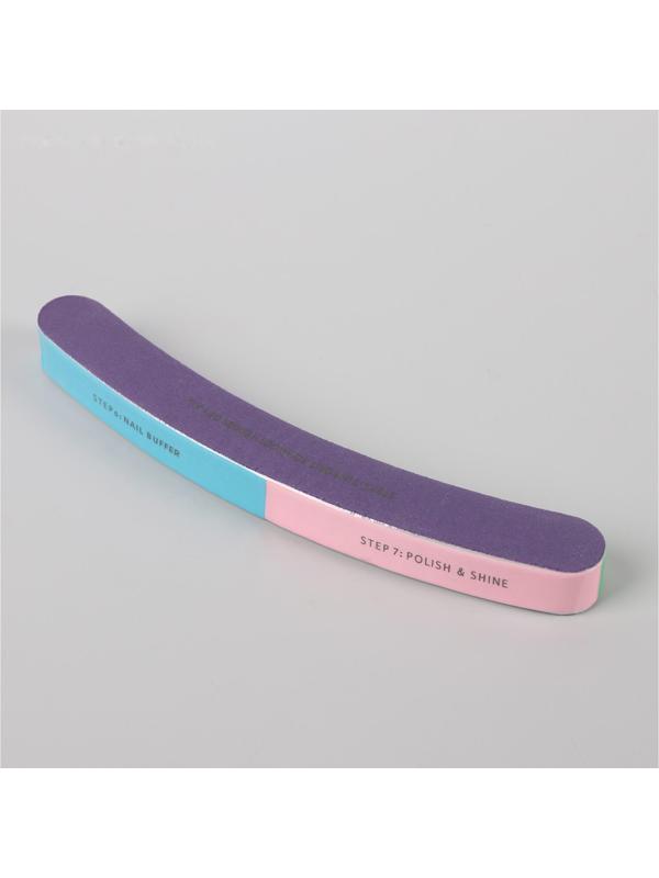 Шлифовка-полировка, 7 в 1, 18 см, бумеранг, разноцветная