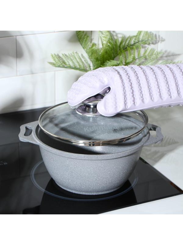 Прихватка для горячего Доляна «Мускат», силикон, 29×17 см, цвет МИКС