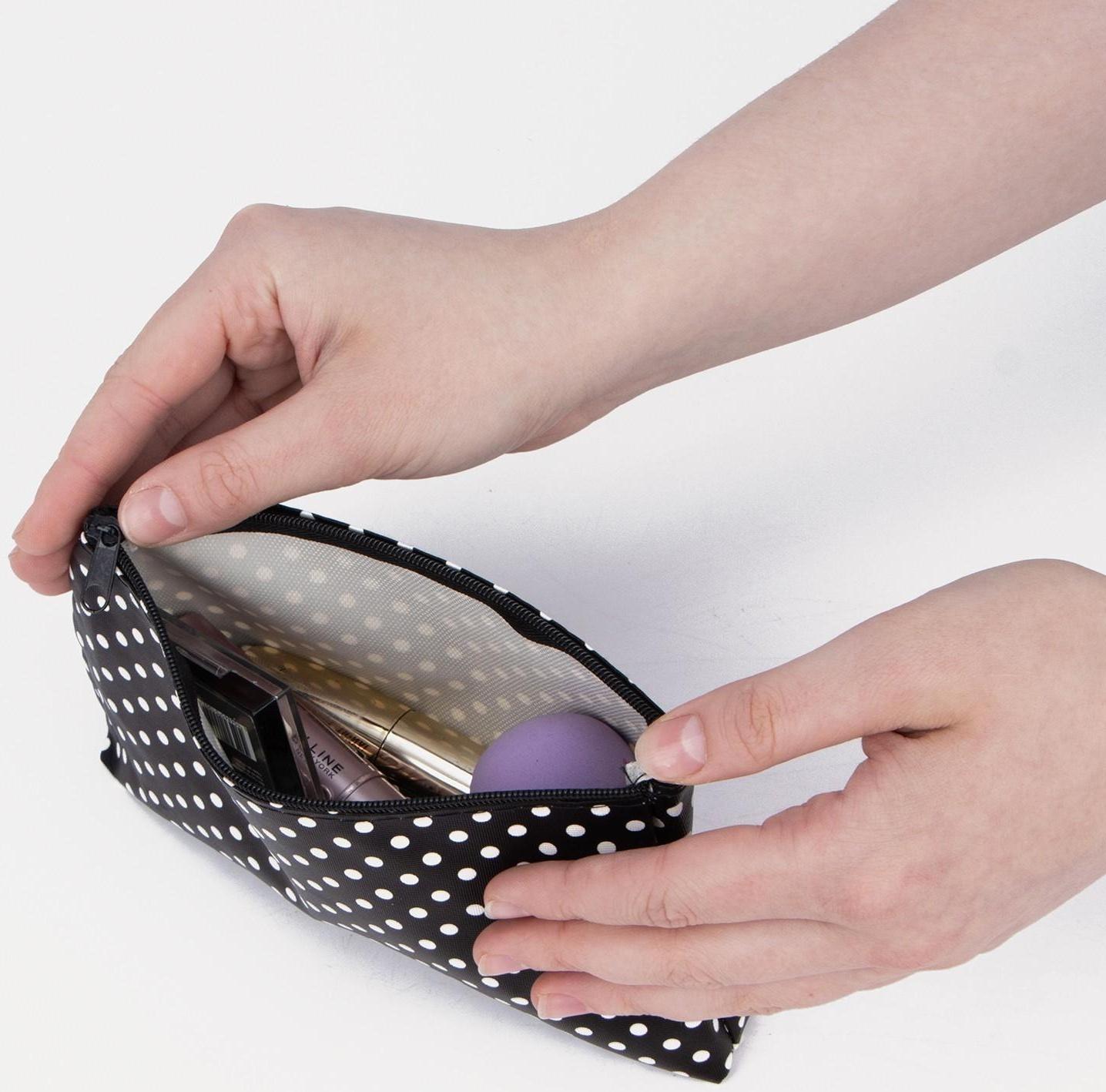 Косметичка на молнии, цвет чёрный