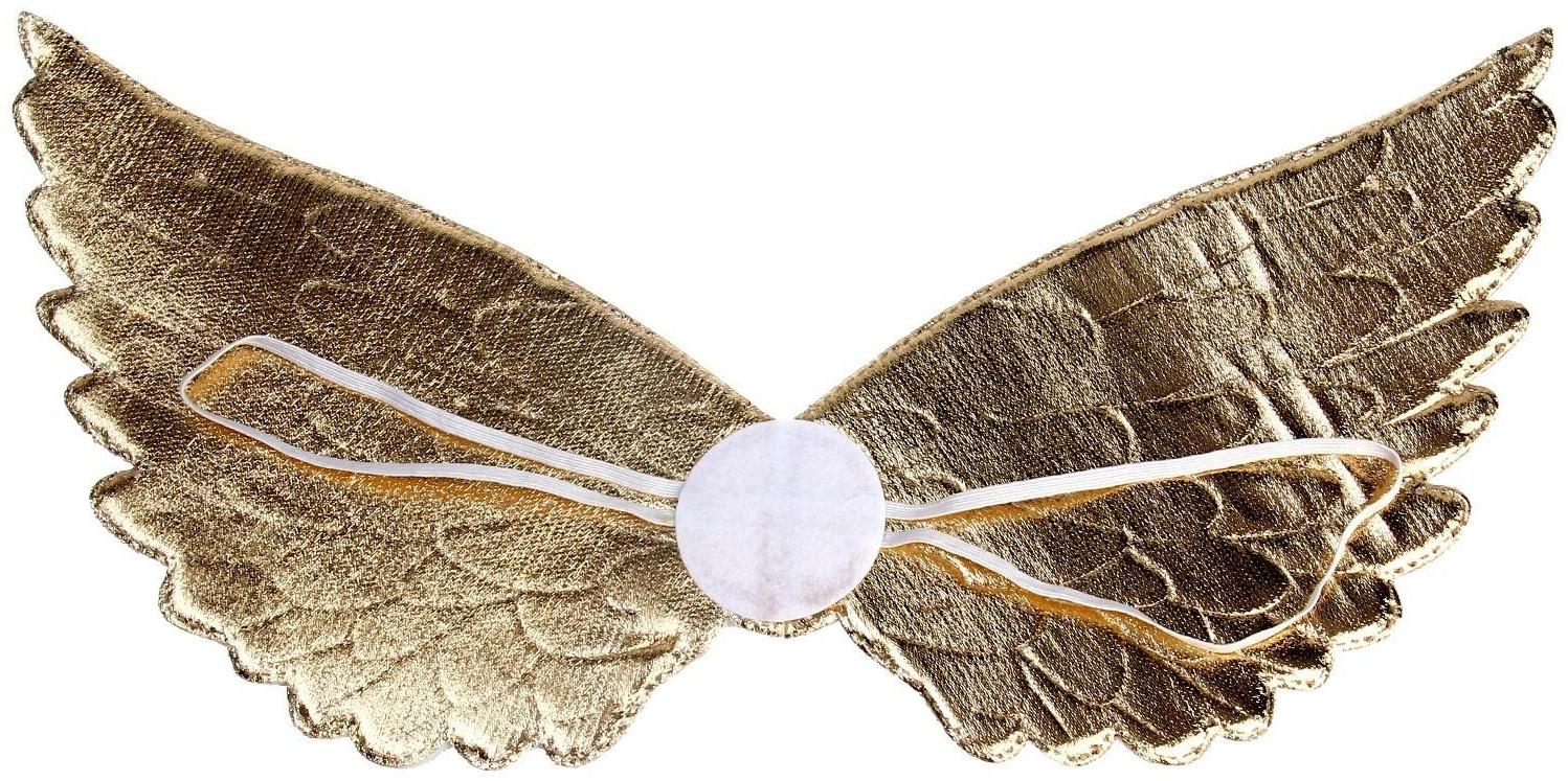 Карнавальные крылья «Ангелочек», для детей, цвет золотой