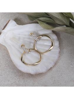 Серьги со стразами 