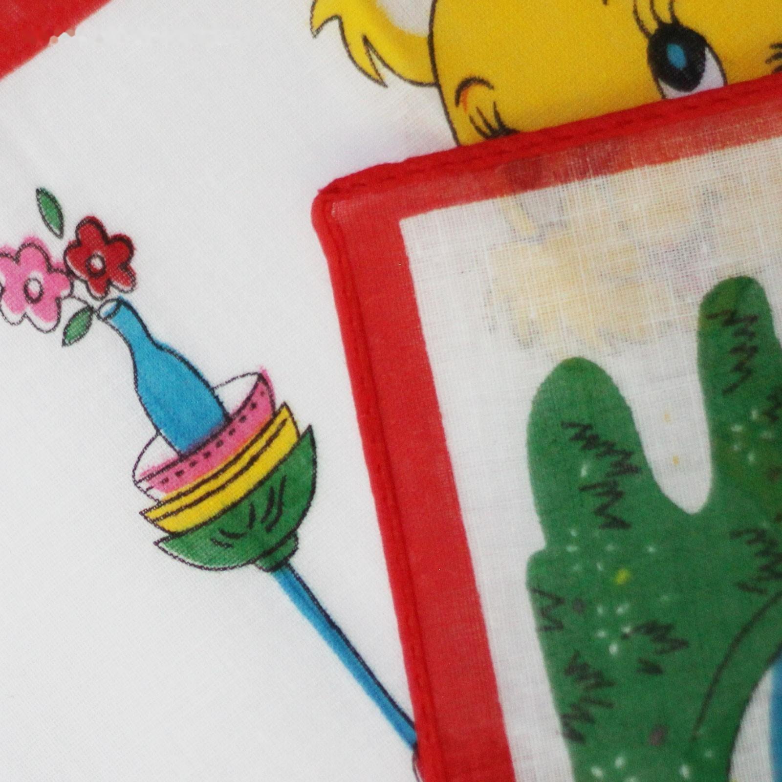 Набор детских носовых платков Etteggy (6шт) 25х25см печать полотн. 66г/м, хл100%