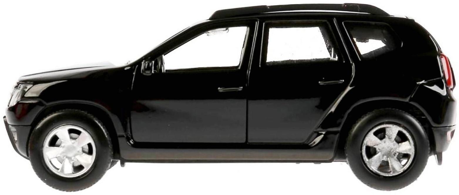 Машина металлическая Renault Duster, 12 см, открывающиеся двери, инерционная, цвет чёрный