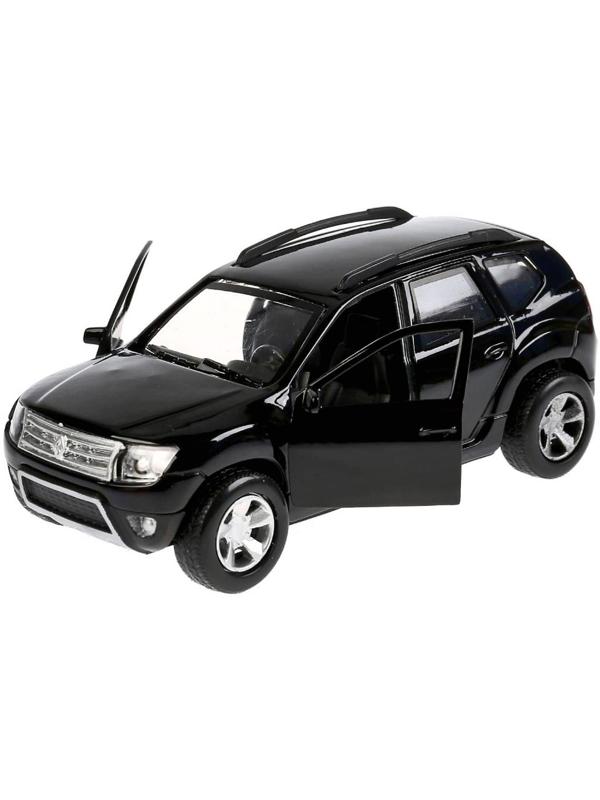 Машина металлическая Renault Duster, 12 см, открывающиеся двери, инерционная, цвет чёрный