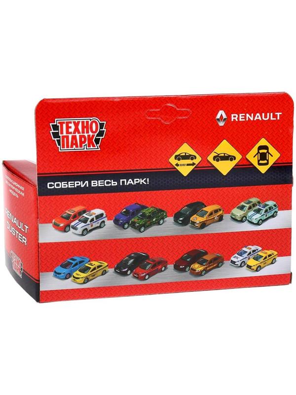 Машина металлическая Renault Duster, 12 см, открывающиеся двери, инерционная, цвет чёрный