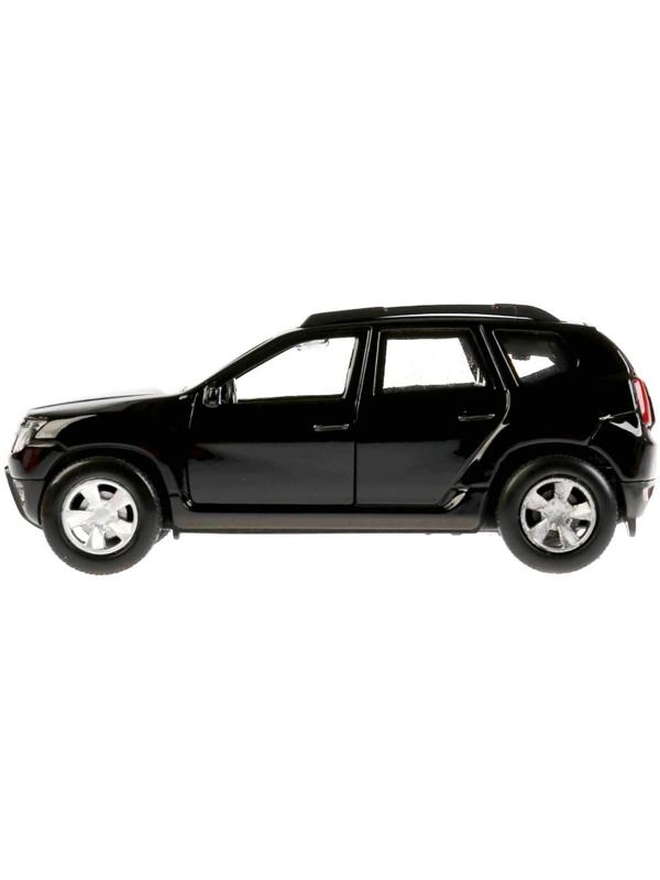 Машина металлическая Renault Duster, 12 см, открывающиеся двери, инерционная, цвет чёрный