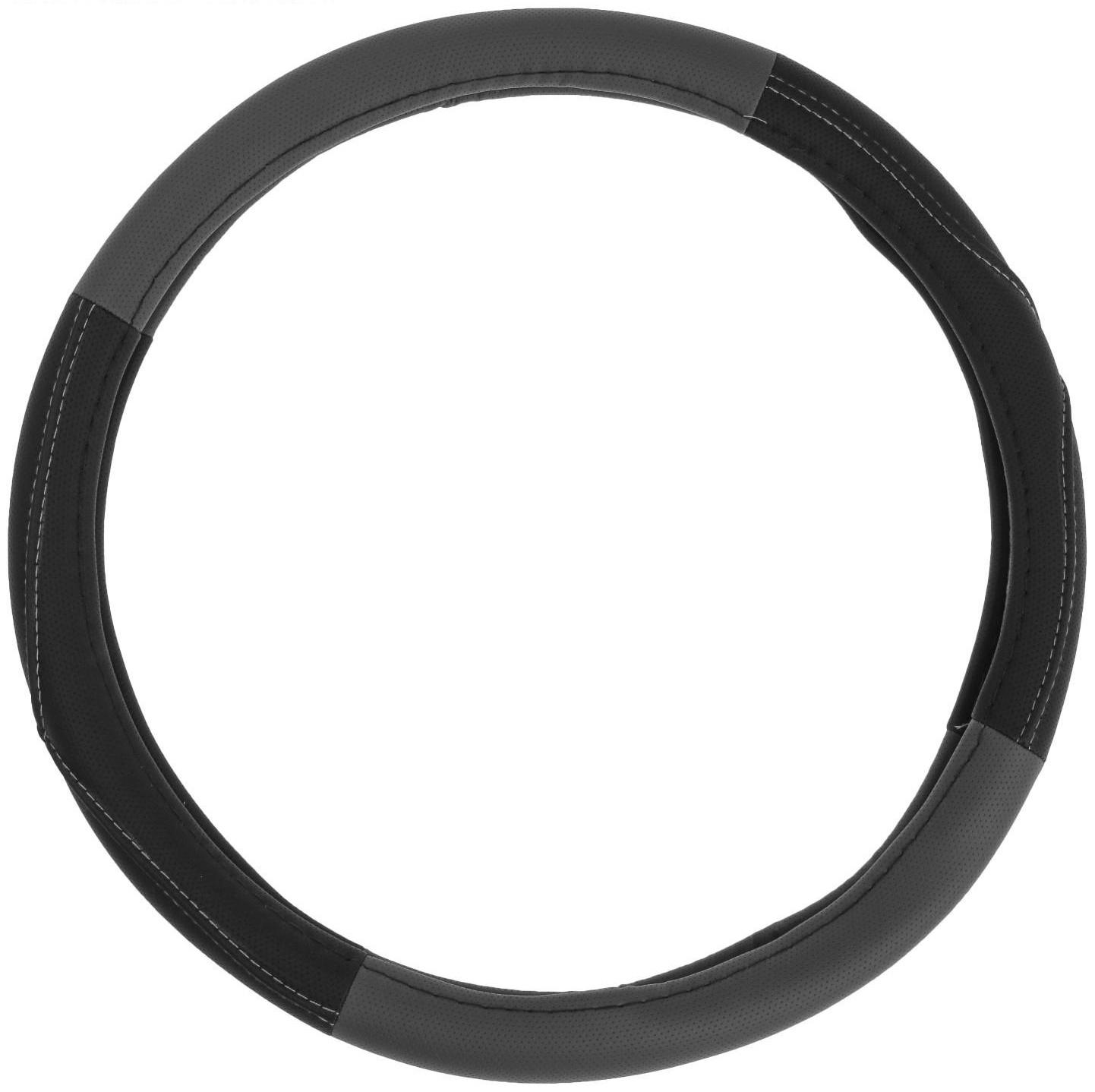Оплетка на руль C2R С953, размер M, чёрно-серый