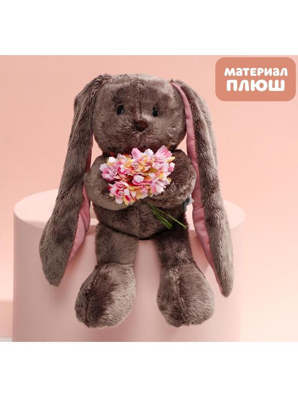 Мягкая игрушка «Li с цветами», зайка
