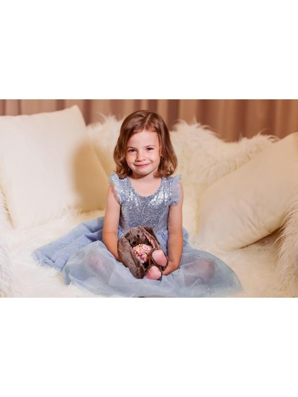 Мягкая игрушка «Li с цветами», зайка