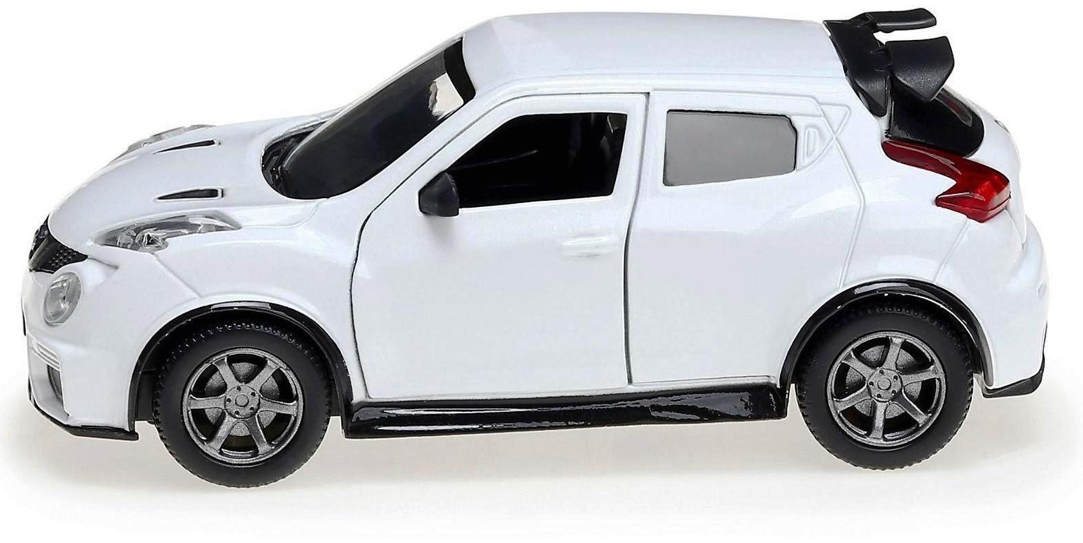Машина металлическая NISSAN JUKE-R 2.0, 12 см, открывающиеся двери, инерционная, цвет белый