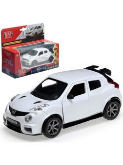 Машина металлическая NISSAN JUKE-R 2.0, 12 см, открывающиеся двери, инерционная, цвет белый