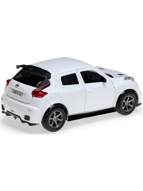Машина металлическая NISSAN JUKE-R 2.0, 12 см, открывающиеся двери, инерционная, цвет белый