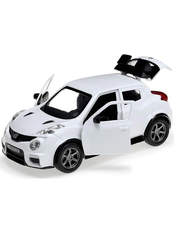 Машина металлическая NISSAN JUKE-R 2.0, 12 см, открывающиеся двери, инерционная, цвет белый