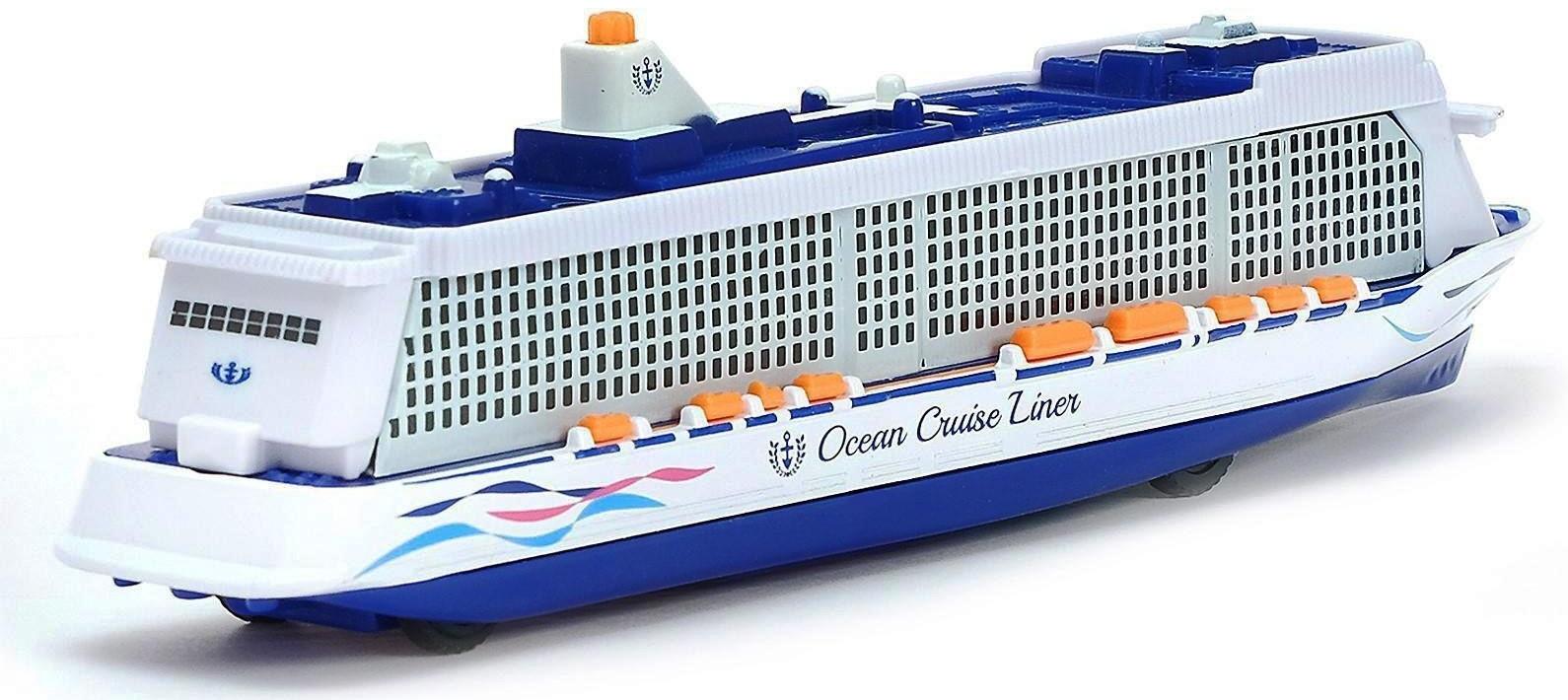 Круизный лайнер металлический, 20 см, световые и звуковые эффекты, инерционная