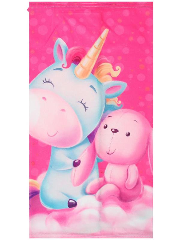 Шарф-труба спортивный, детский ONLITOP «Единорожка и мишка»