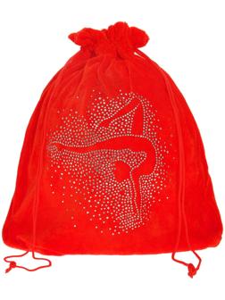 Чехол для мяча «Гимнастка», цвет красный, 35 × 36 см