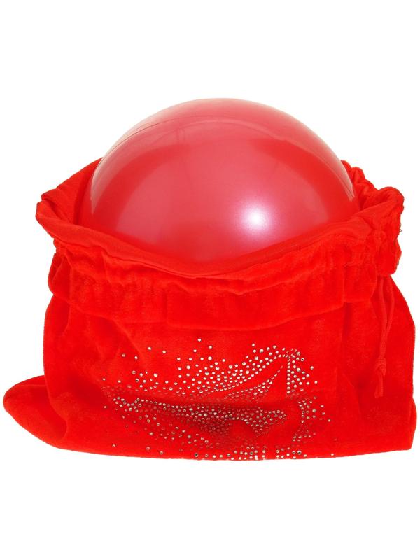 Чехол для мяча «Гимнастка», цвет красный, 35 × 36 см