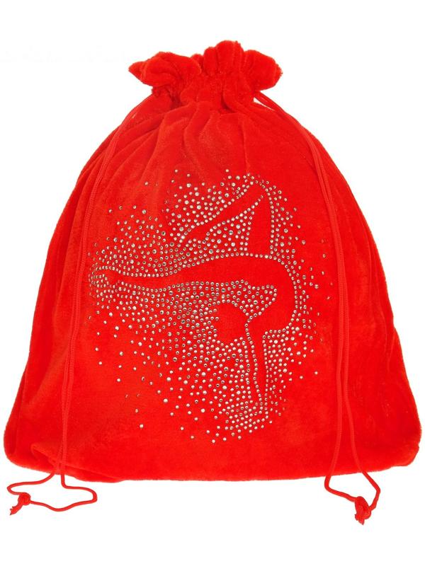 Чехол для мяча «Гимнастка», цвет красный, 35 × 36 см