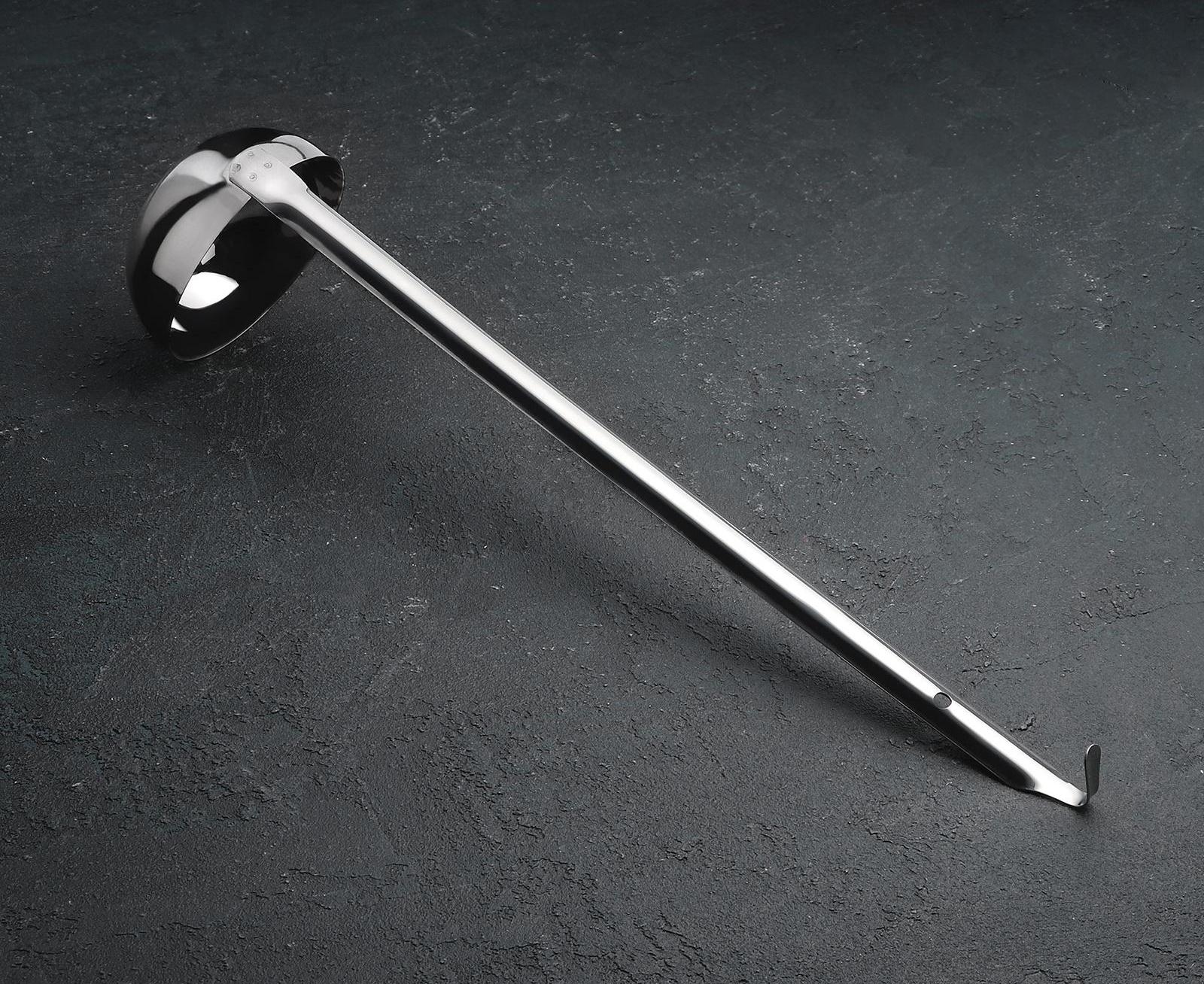 Половник из нержавеющей стали, 240 мл, h=43 см, цвет серебряный