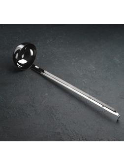 Половник из нержавеющей стали, 240 мл, h=43 см, цвет серебряный