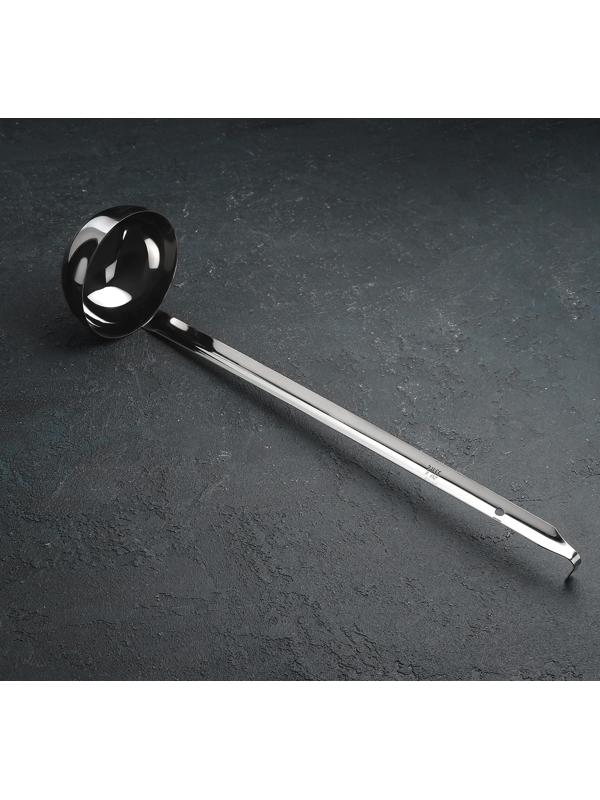 Половник из нержавеющей стали, 240 мл, h=43 см, цвет серебряный