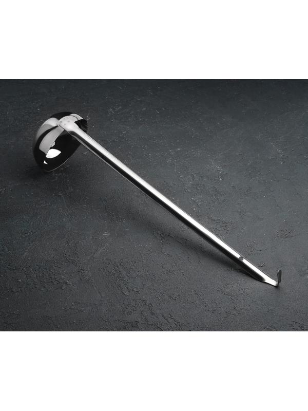 Половник из нержавеющей стали, 240 мл, h=43 см, цвет серебряный