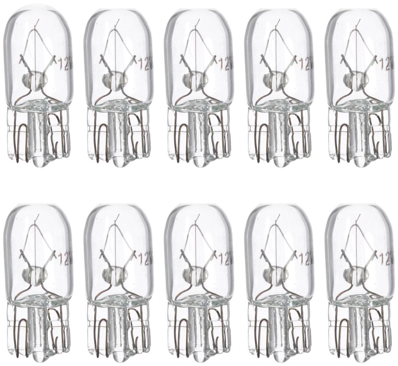 Галогенная лампа Cartage T10 W5W, 5 Вт, 12 В, набор 10 шт