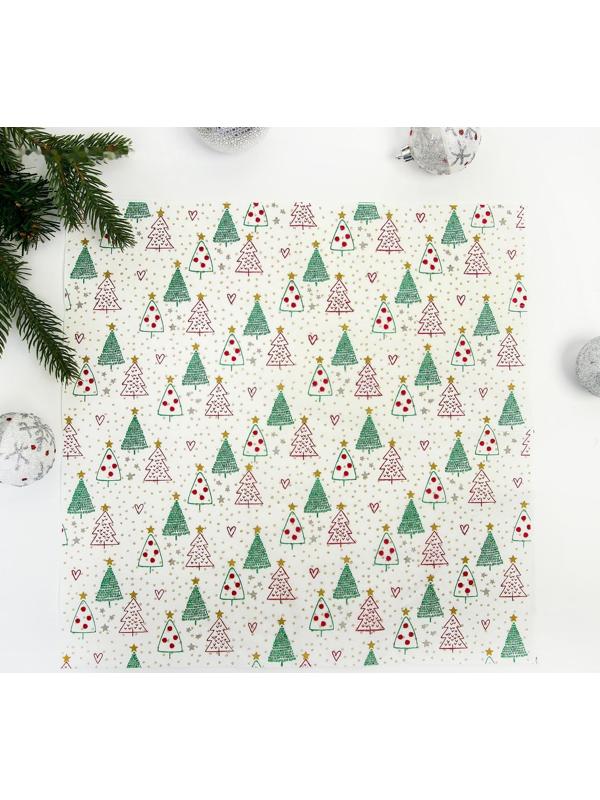 Салфетки бумажные «Ёлочки», набор 20 шт.