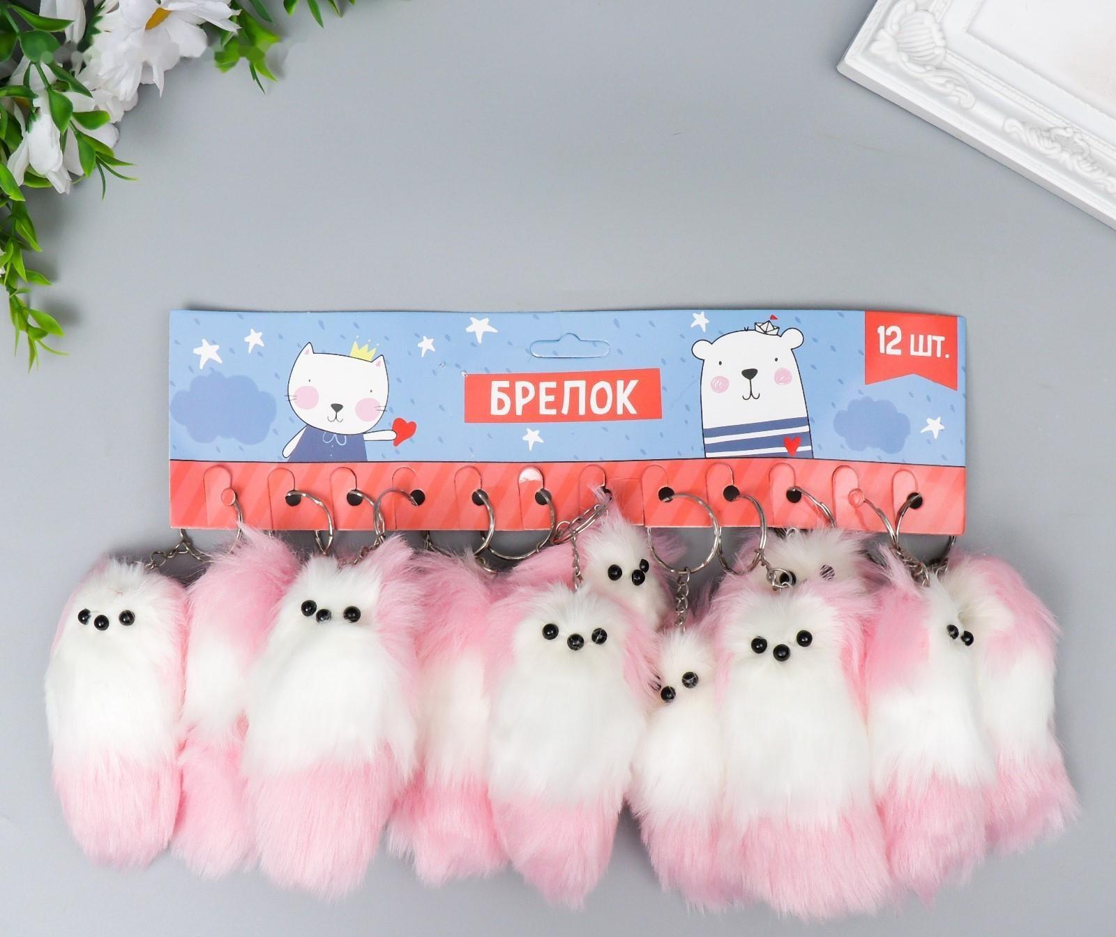 Пушистик на кольце с пищалкой 