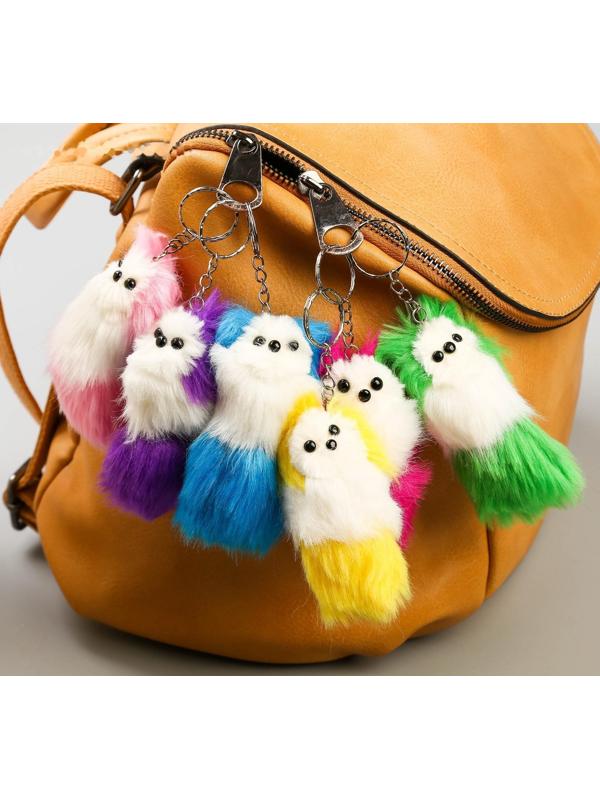 Пушистик на кольце с пищалкой 