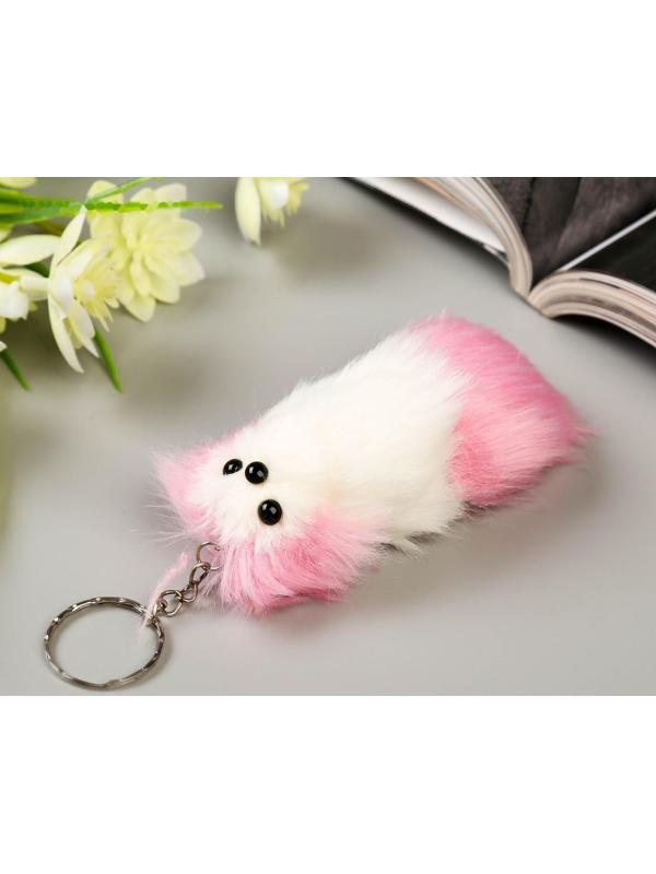 Пушистик на кольце с пищалкой 