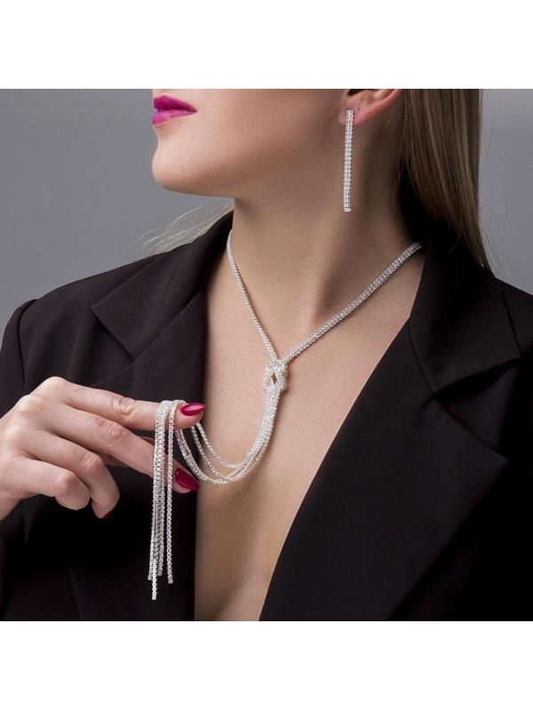 Набор 2 предмета: серьги, кулон 