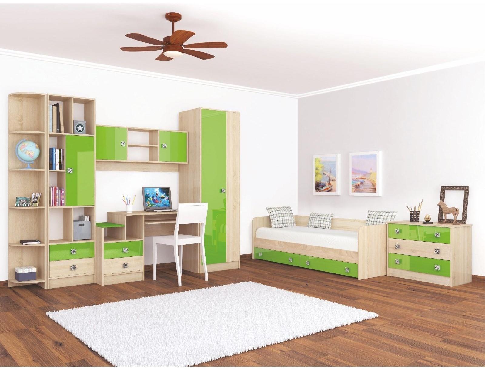 Угловой шкаф-завершение Колибри 300x300x2000  дуб сонома