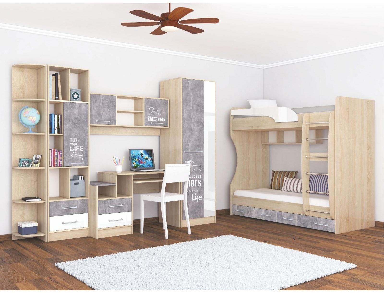 Угловой шкаф-завершение Колибри 300x300x2000  дуб сонома