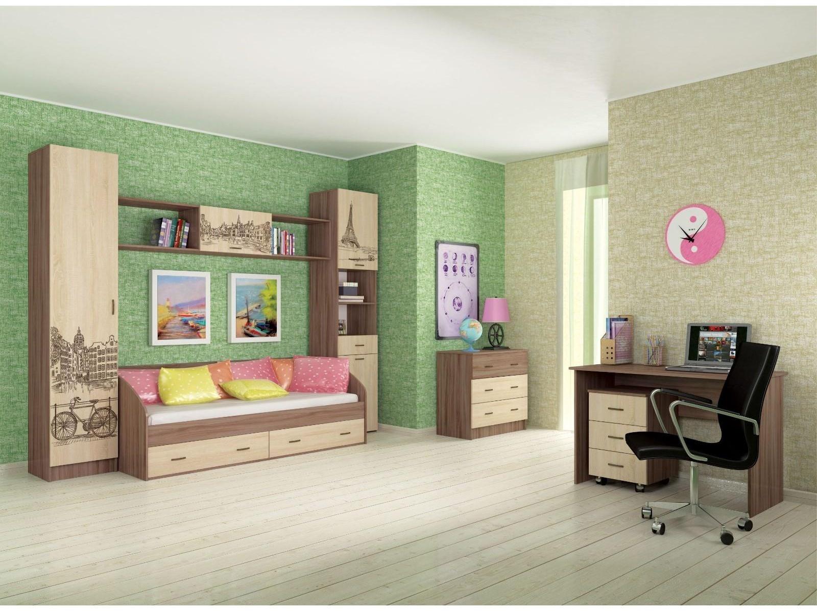 Тумба Орион 400x435x600 ясень шимо темный/дуб сонома