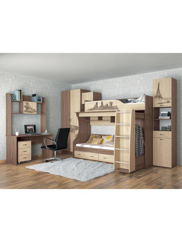 Тумба Орион 400x435x600 ясень шимо темный/дуб сонома