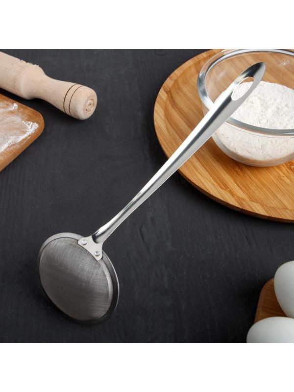 Сито для снятия пены Доляна «Металлик», 24×7,5 см