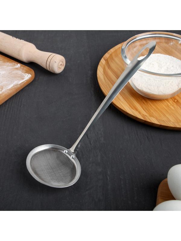 Сито для снятия пены Доляна «Металлик», 24×7,5 см