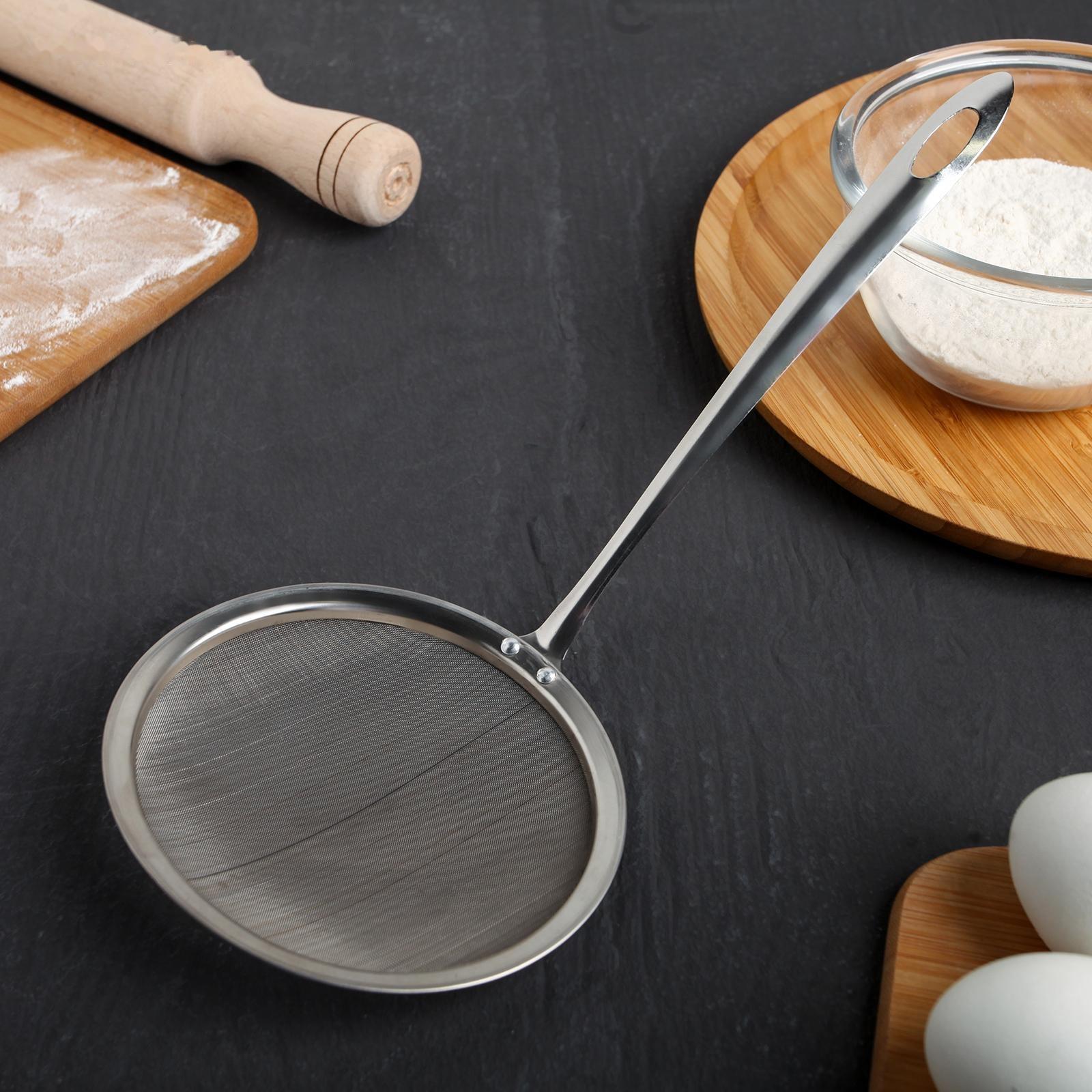 Сито для снятия пены Доляна «Металлик», 30×13 см