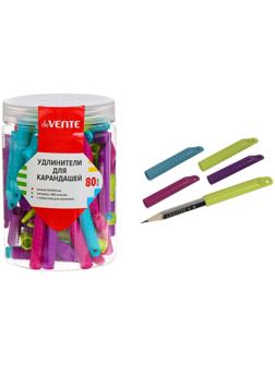 Насадка-удлинитель для карандаша deVENTE, 9 х 9 х 60 мм, шестигранная, МИКС