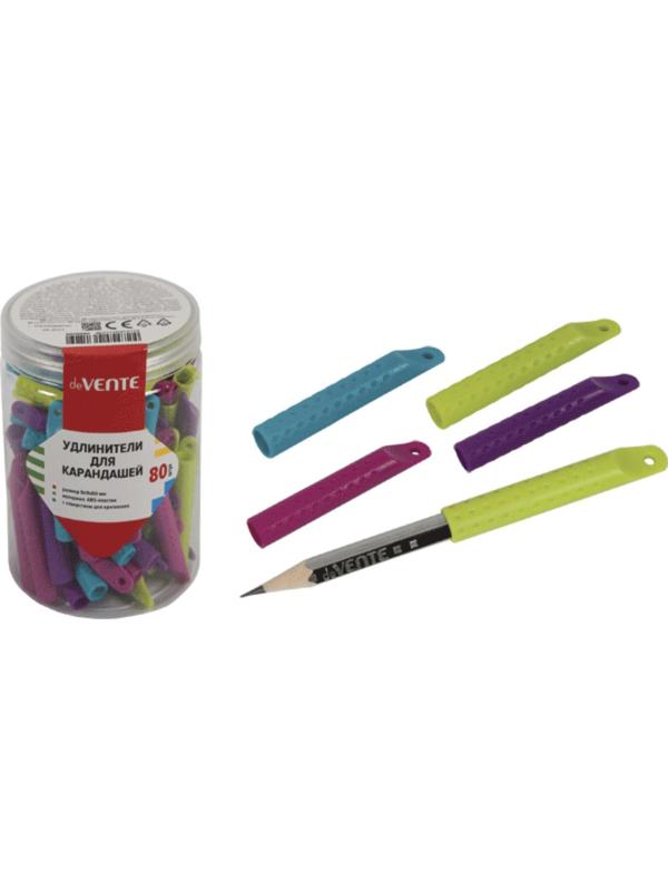 Насадка-удлинитель для карандаша deVENTE, 9 х 9 х 60 мм, шестигранная, МИКС