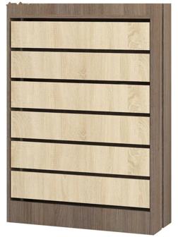 Обувница ЯПТ-2 Ямайка 700x271x1026 ясень шимо темный /дуб сонома