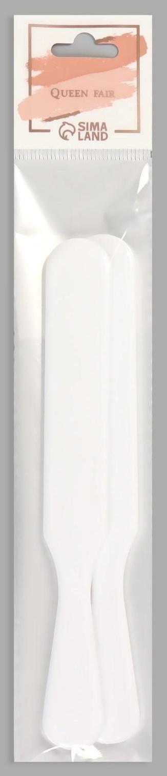 Шпатели для депиляции, пластиковые, 2 шт, 15 × 2 см, цвет белый