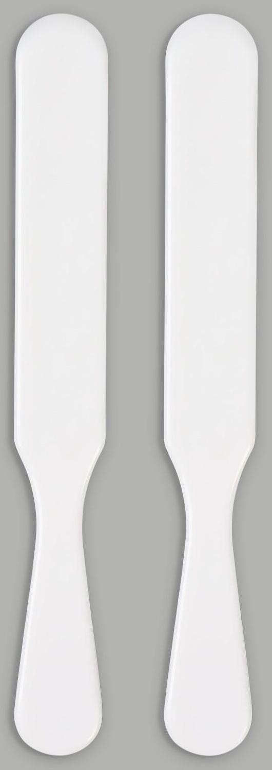 Шпатели для депиляции, пластиковые, 2 шт, 15 × 2 см, цвет белый