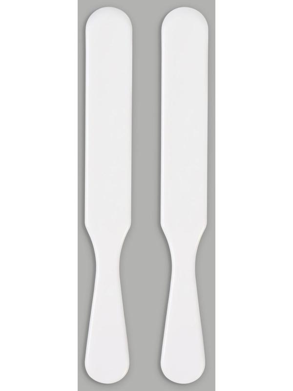 Шпатели для депиляции, пластиковые, 2 шт, 15 × 2 см, цвет белый