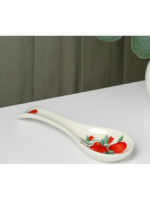 Подставка под ложку Доляна «Гранат», 22,3×7,1 см