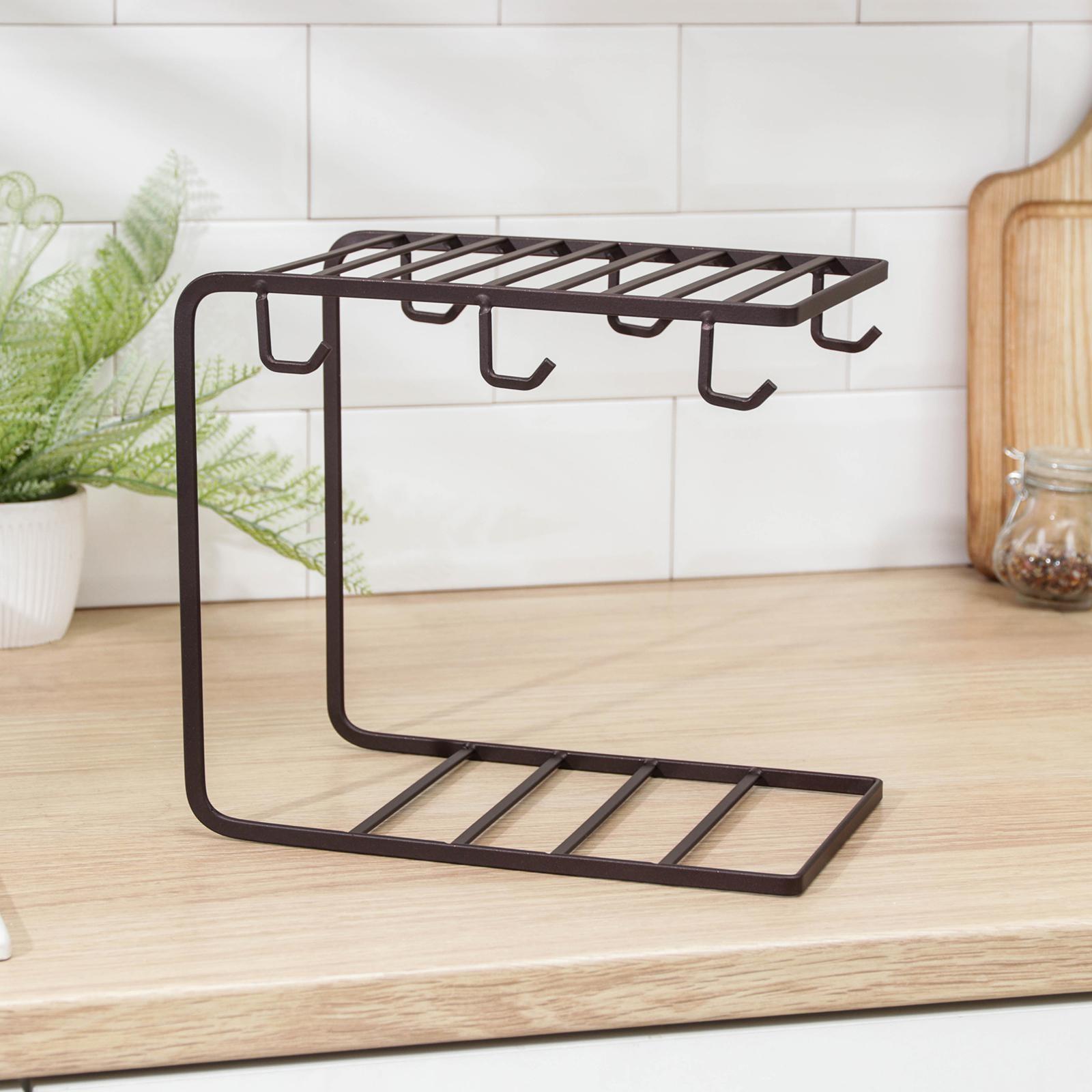 Подставка для чайного сервиза Доляна «Лофт», 24×15,3 см, цвет коричневый