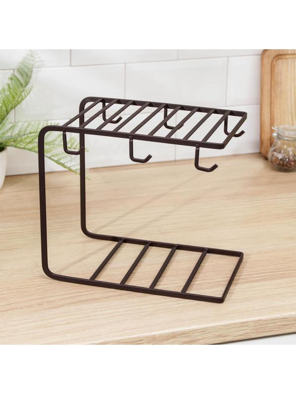 Подставка для чайного сервиза Доляна «Лофт», 24×15,3 см, цвет коричневый